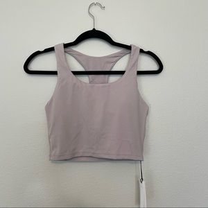 NWT paragon fit violet mauve racerback  sports bra sz.M
